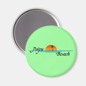 Magnet de coucher de soleil sur la plage de Poipu (Recto/Verso)