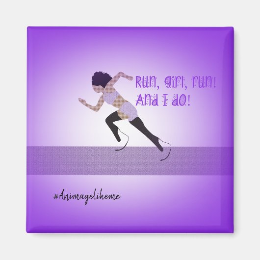 Magnet de coureur de pales filles (Devant)