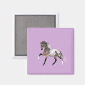 Magnet de course du cheval de peinture (Recto/Verso)