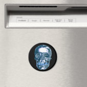 Magnet de crâne bleu Chrome (In Situ (Lave-vaisselle))
