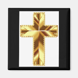 MAGNET DE CROIX SAINTE EN OR