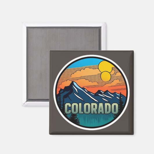 Magnet de cuisine du Colorado (Recto/Verso)