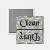Magnet de cuisine propre et sale (Recto/Verso)