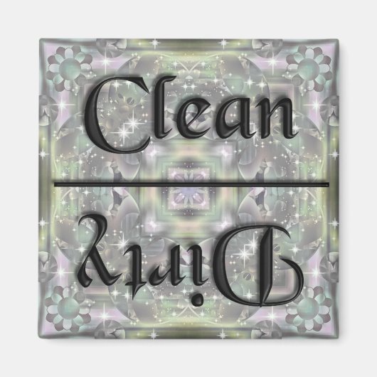 Magnet de cuisine propre et sale (Devant)