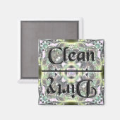 Magnet de cuisine propre et sale (Recto/Verso)
