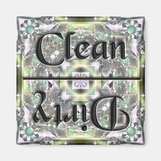 Magnet de cuisine propre et sale (Devant)