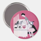 Magnet de cuisson rétro des années 1950 (Recto/Verso)