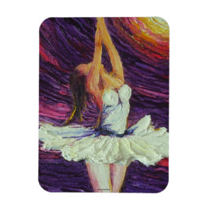 Magnet de danse Ballerina violet