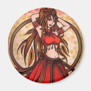 Magnet de danseur du ventre de Scarlet