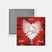 Magnet de date mariage (Recto/Verso)