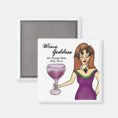Magnet de déesse de vin (Recto/Verso)