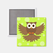 Magnet de dessin de chouette nocturne mignonne (Recto/Verso)