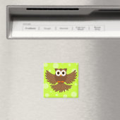 Magnet de dessin de chouette nocturne mignonne (In Situ (Lave-vaisselle))