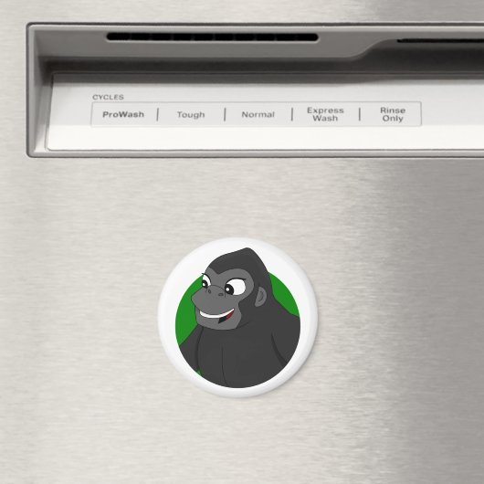 Magnet de dessin de Gorilla (In Situ (Lave-vaisselle))