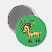 Magnet de dessin de Noël Reindeer (Recto/Verso)