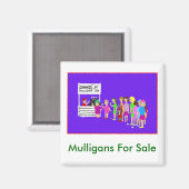 Magnet de dessin sur le golf Mulligan (Recto/Verso)