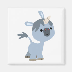 Magnet de dessin sympa bébé licorne
