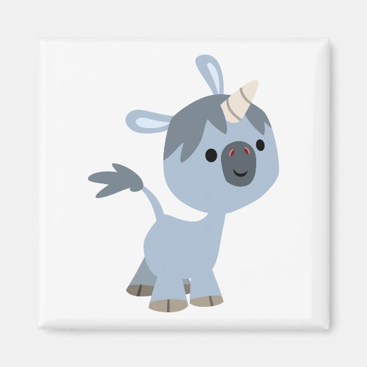 Magnet de dessin sympa bébé licorne (Devant)