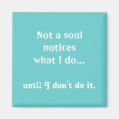 Magnet de devis amusant (Devant)