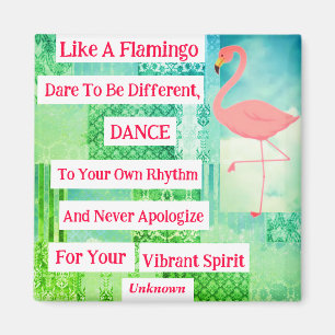 Magnet de devis Inspiration Flamant rose