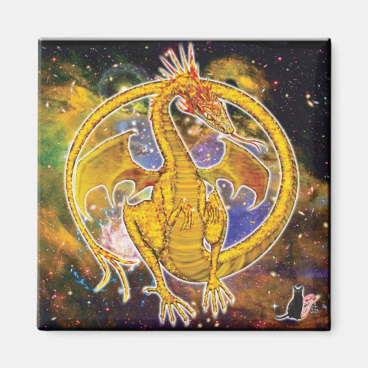 Magnet de dragon cosmique Topaz (Devant)