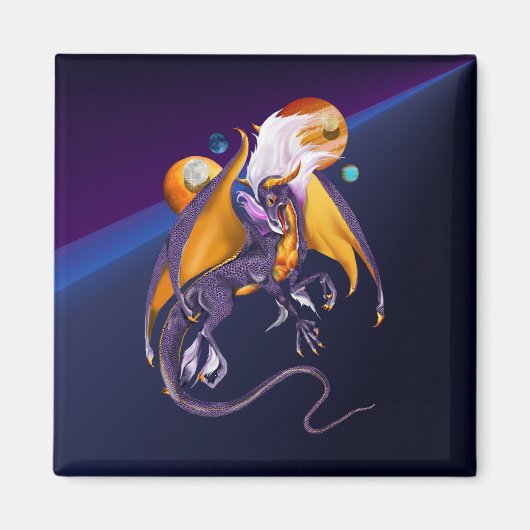 Magnet de dragon de lavande (Devant)