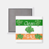 Magnet de drapeau de la Saint-Patrick, propre ou s (Recto/Verso)