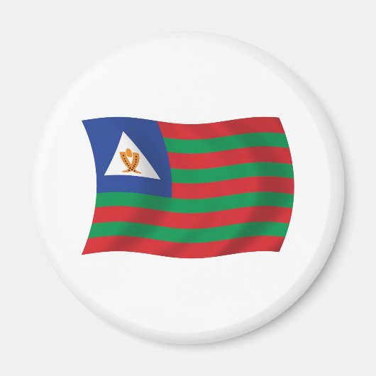 Magnet de drapeau de la tribu Bubi (Devant)