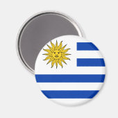 Magnet de drapeau de l'Uruguay (Recto/Verso)
