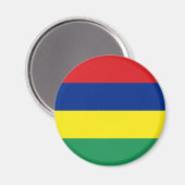 Magnet de drapeau de Maurice (Recto/Verso)