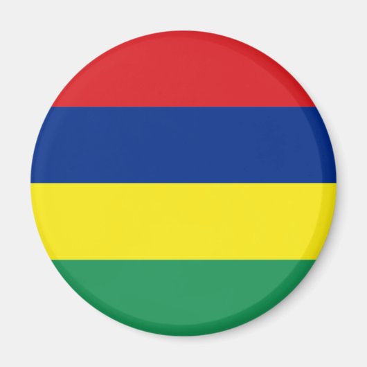 Magnet de drapeau de Maurice (Devant)