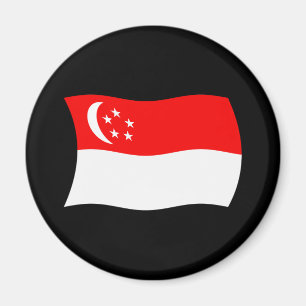 Magnet de drapeau de Singapour