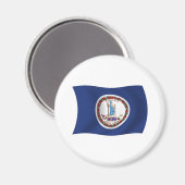 Magnet de drapeau de Virginie (Recto/Verso)