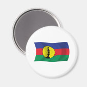 Magnet de drapeau des Kanak People (Recto/Verso)