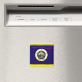 Magnet de drapeau du Minnesota (In Situ (Lave-vaisselle))