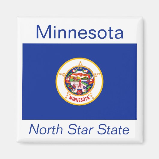 Magnet de drapeau du Minnesota (Devant)