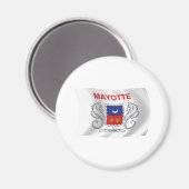 Magnet de drapeau Mayotte (Recto/Verso)