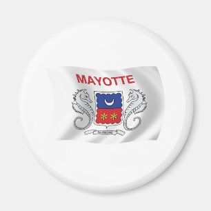 Magnet de drapeau Mayotte