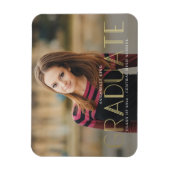 Magnet de Faire-part brillant de diplôme de l'espr (Vertical)