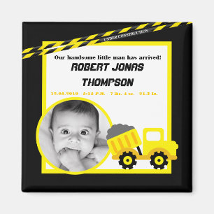 Magnet de Faire-part de construction {TBA} 2 po x