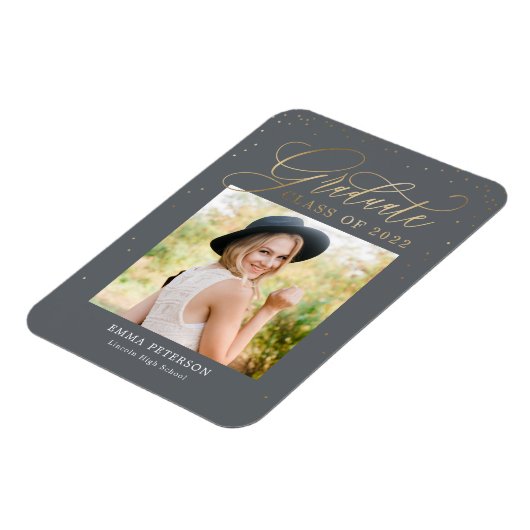 Magnet de Faire-part de graduation (Côté Gauche)