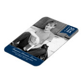 Magnet de Faire-part de graduation élégamment poin (Côté Gauche)