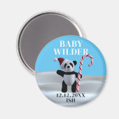 Magnet de Faire-part de grossesse Cute Panda (Recto/Verso)
