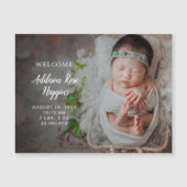 Magnet de Faire-part de naissance photo simple mod (Devant)