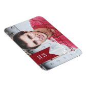 Magnet de Faire-part photo Red Graduation (Côté Droit)