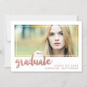 Magnet de Faire-part Rose de diplôme d'or (Recto)