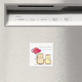 Magnet de faveur de mariage de couple de hérisson  (In Situ (Lave-vaisselle))