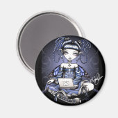 Magnet de fées Stacy Blue Lab Top (Recto/Verso)