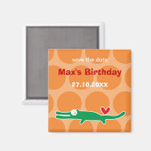 Magnet de fête d'anniversaire de l'enfant de l'all (Recto/Verso)