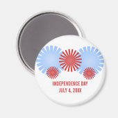 Magnet de feux d'artifice rétro (Recto/Verso)